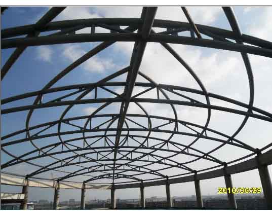 胶南中煤朔州宾馆管桁架工程